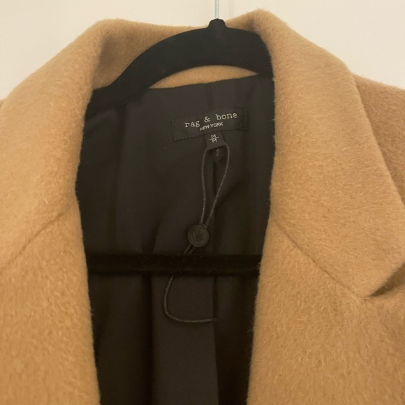 Rag & Bone |Wooster Wool Blend |Camel Coat Size 8 - Picture 7 of 16